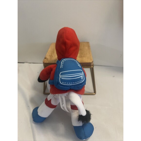 Chick-fil-A Cow Plush Summer 2023 Traveler Red Hoodie 9" Stuffed Advertising Toy - Picture 2 of 4